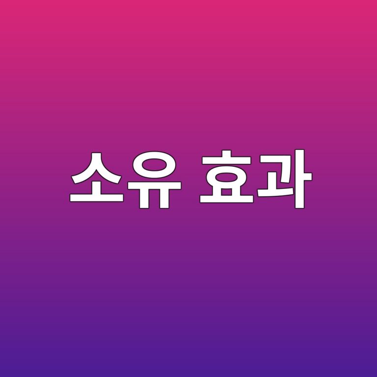 소유 효과