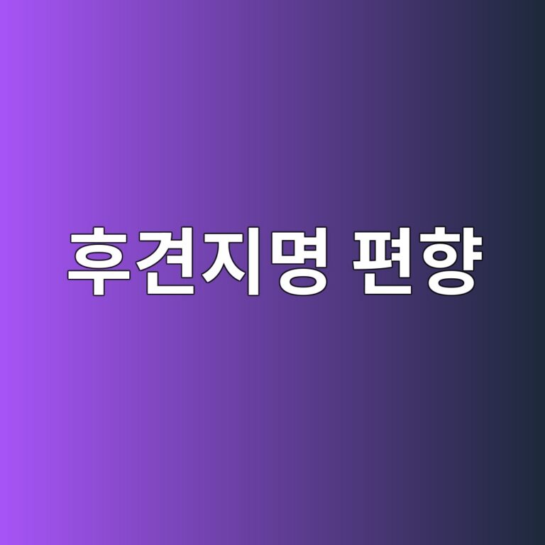 후견지명 편향