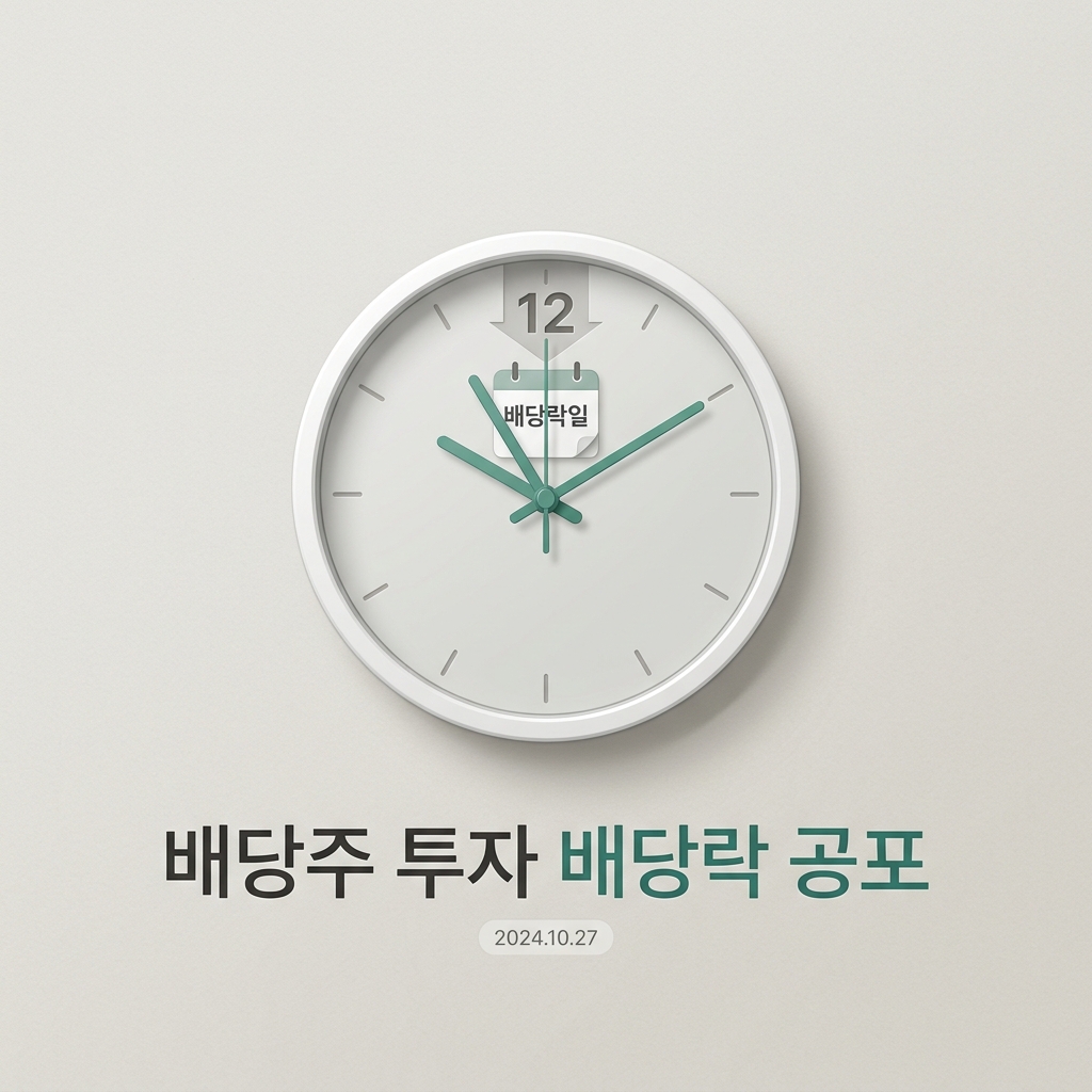 배당주 투자 배당락 공포, 단기 변동성 회피 극복하는 3단계 전략