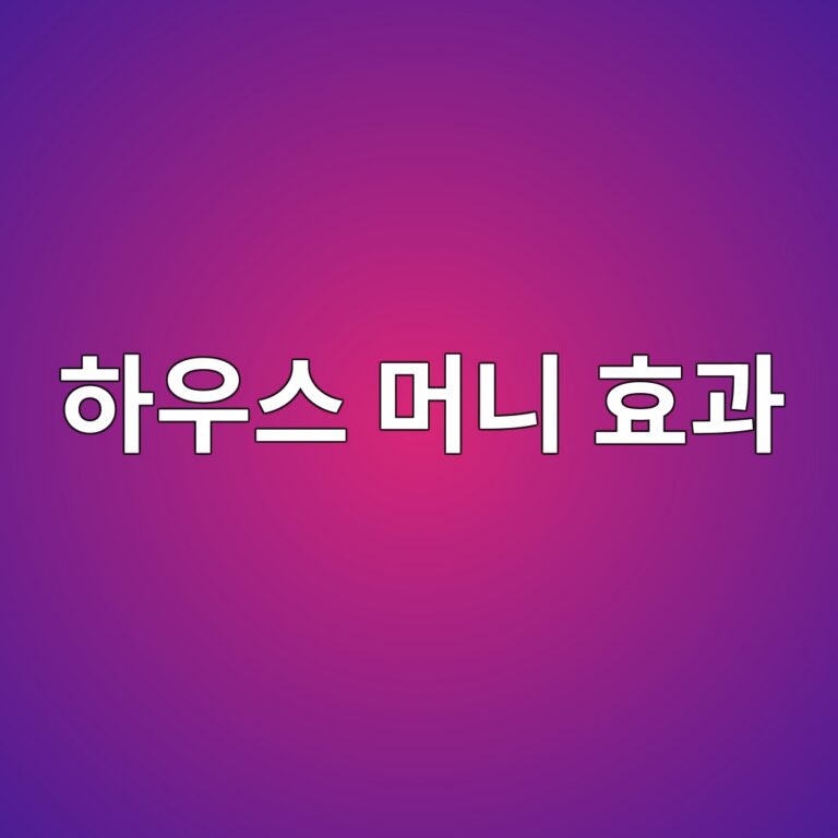 하우스 머니 효과