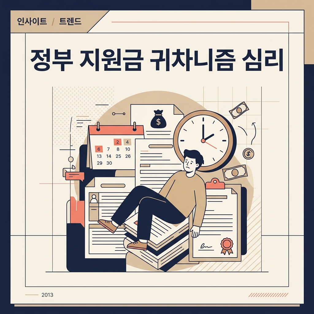 정부 지원금 신청 귀차니즘 극복하는 법, 현상 유지 심리 편향 썸네일