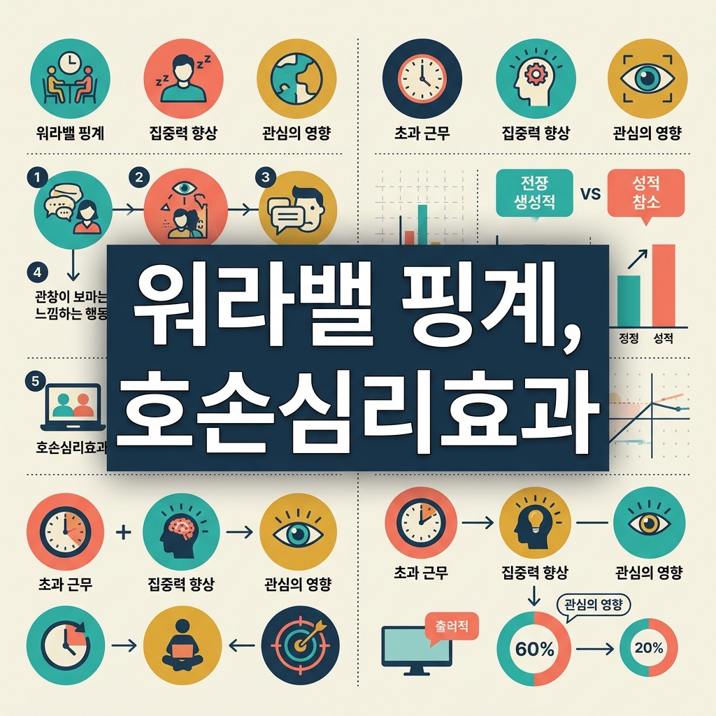 워라밸 핑계 업무 태만, 호손 심리 효과와 시간 관리 썸네일
