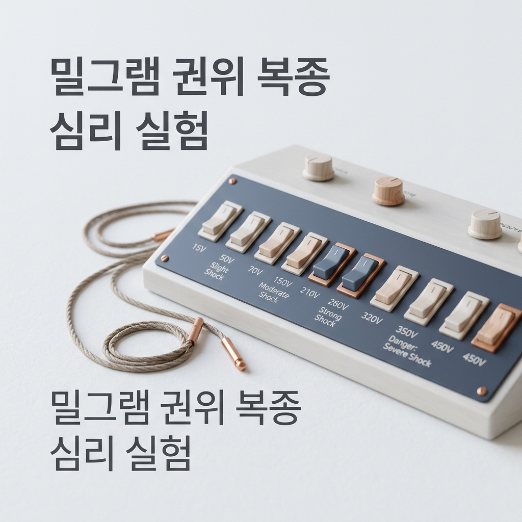 밀그램 권위 복종 심리 실험 썸네일